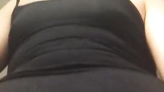 Young Asian Tranny jerking off in shower and big load of cum shot