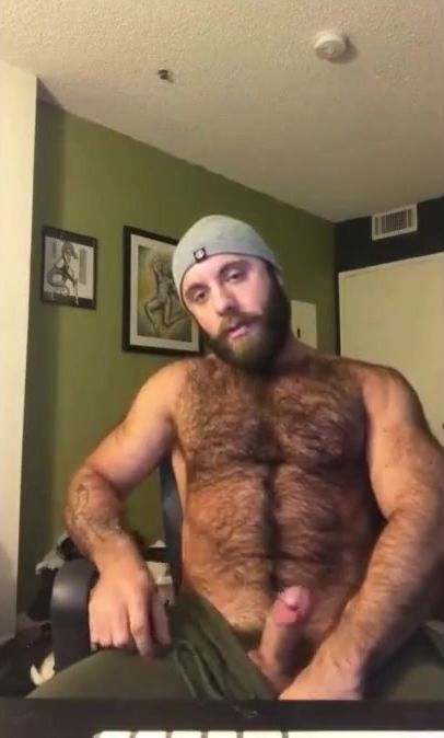 Hairy Lumberjack Shows Off his Cock ( No Cum )