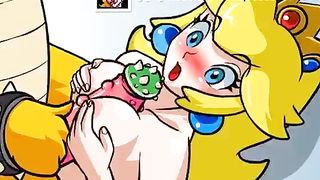 Peach Gets Tittyfucked by Bowser