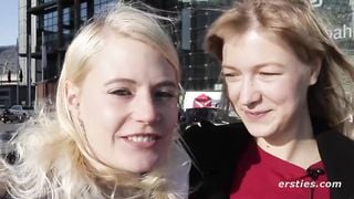 Auf einer Fahrt mit dem Ersties Zug