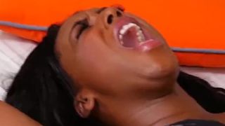 Big booty black girl wrestles with an Anaconda dick