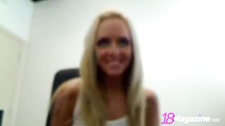 Busty Blonde Brittany Gets Her Big Beautiful Tits Out On Cam
