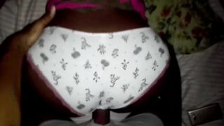 Fucking Girlfriend little ebony stepsister while she and her mom out shopping