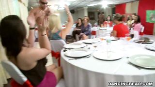 DANCINGBEAR - Horny Cock Hungry Hoes Lined Up To Sample Penis