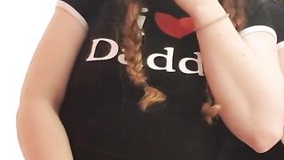 Small Teen Babe Gets Floor Wet In Public Changing Room