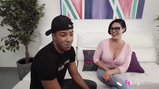 SUPER-TITS VS-BIG BLACK COCK. Hot teacher Bianca wants some!!