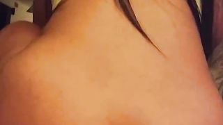 Perfect ass latina girlfriend riding big dick POV