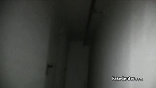 Fat cock for brunette teen in public