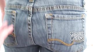 18 yr old blonde with nervous energy stars in this POV porn