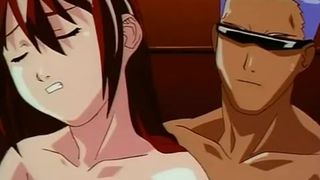 Threesome fuck in sexy hentai movie