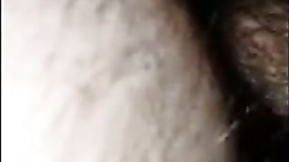 POV hairy chub bottom getting fucked not by daddy in hallway