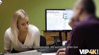 VIP4K. Die natürliche Blondine Nathaly Teges löst all ihre