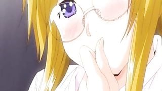 Big titted hentai blondie rides hard cock