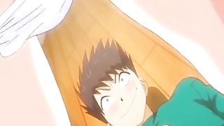 Big titted hentai blondie rides hard cock