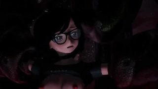 [MMD R-18] Sexy Nerdy Girl Gets Groped and Creamed by t. Demon