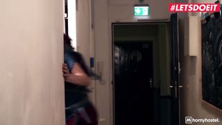 HornyHostel - Jessica Portman Small Tits Russian Gives Cuckold Boyfriend A Good Show - LETSDOEIT