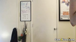 Pretty Sexy Hottie Babe Rides Her Toy Dildo