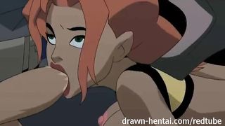 Justice League Hentai - Two chicks for Batman