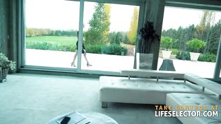 Horny man fucks maid's sister, maid and wife to correct a mistake