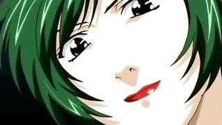 Horny hentai strapon fuck for submissive gals