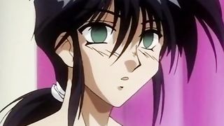 Dude is sex served by two lovely anime girls