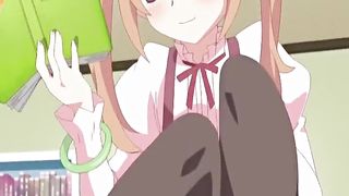 Cute hentai teenie gets fingered and licked