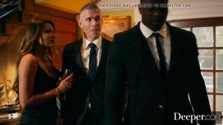 Deeper. Alina shares BF with Adria in hot IR threesome