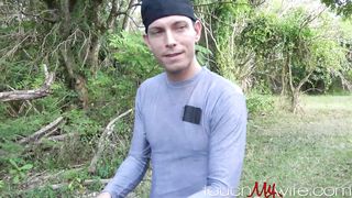 Horny Wife Helps Stranger Pitch A Tent