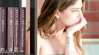 Teen Caught in Teachers Lounge by 2 MILFs & Gets Schooled- Girlsway