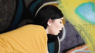 Public Agent Cash tempts busty American Amilia Onyx to quickie