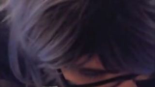 BBC cums in mouth of white sissy fag