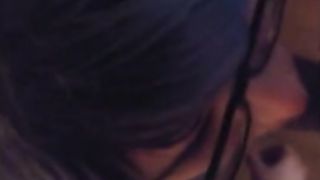 BBC cums in mouth of white sissy fag