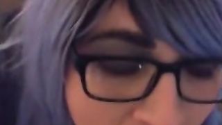 BBC cums in mouth of white sissy fag