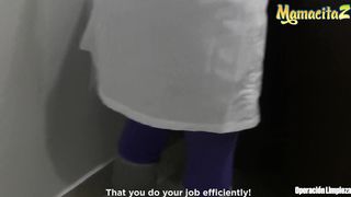 MamacitaZ - Petite Colombian Maid Maria Rides Her "Patrona" At Work