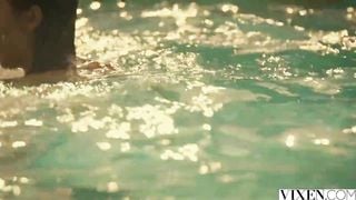 VIXEN Riley & Megan Fuck Neighbour In A Daring Threesome