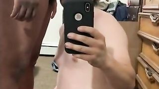 Trailer trash white faggot sucking bbc