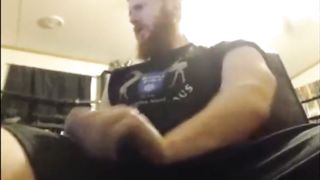 Big Dick Ginger Shoots Out A Massive Load