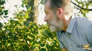 OLD4K. Mature guy still in good shape to fuck daughters hot bestie