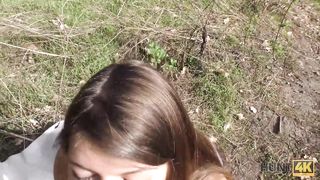 HUNT4K. Thick dick penetrates sissy and butthole of tall dollface