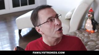 Familystrokes - Step-Sis Fucked During Christmas Pic