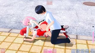 3D Custom Girl Evolution - Oni Chichi Akizuki Airi Threesome