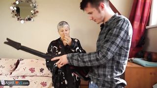 Old lady Savana fucked by student Sam Bourne