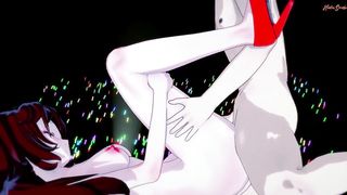 Girlfriend Bounces up and down on a Cock on Stage - Friday Night Funkin Hentai.