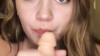 Riding my Dildo while my Parents are in the next Room RISKY