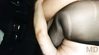 I took off a Whore on the Highway, Tore my Pantyhose,gave a Blowjob,fucked and Pissed on the Street