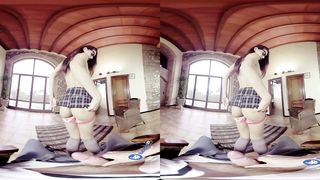 BaDoinkVR 180 - Naughty Schoolgirl Gets a D: Carolina Abril