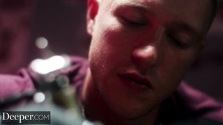 Deeper Nina Explores Pleasure and Pain with Tattoo Artist