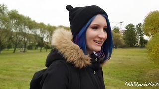 Met a Girl on a Dating Site and Fucked her in a Hotel ! Public Blowjob