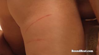 Lesbian Mistress Moans and Orgasms under Strapon