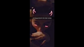 Snapchat Step Sis Sloppy DeepThroat sent to her Boyfriend,he got MAD LOL